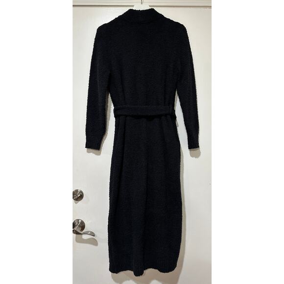 UGG Lenny Black Bathrobe Size Small NWT Relaxed Fit Soft Cozy Self-Belt Pockets - Picture 11 of 16